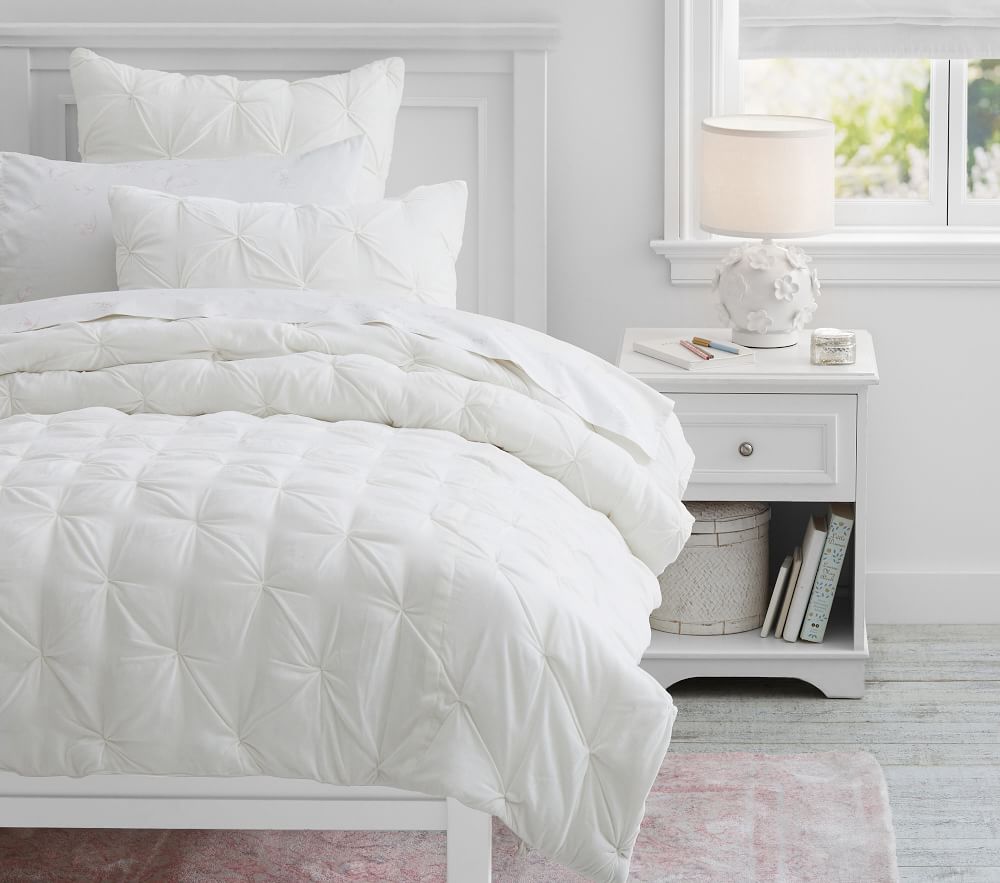 Monique Lhuillier Velvet Pintuck Quilted Bedspread Pillowcases